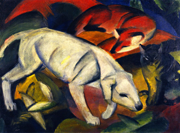 Three Animals (Dog, Fox, and Cat): 1912